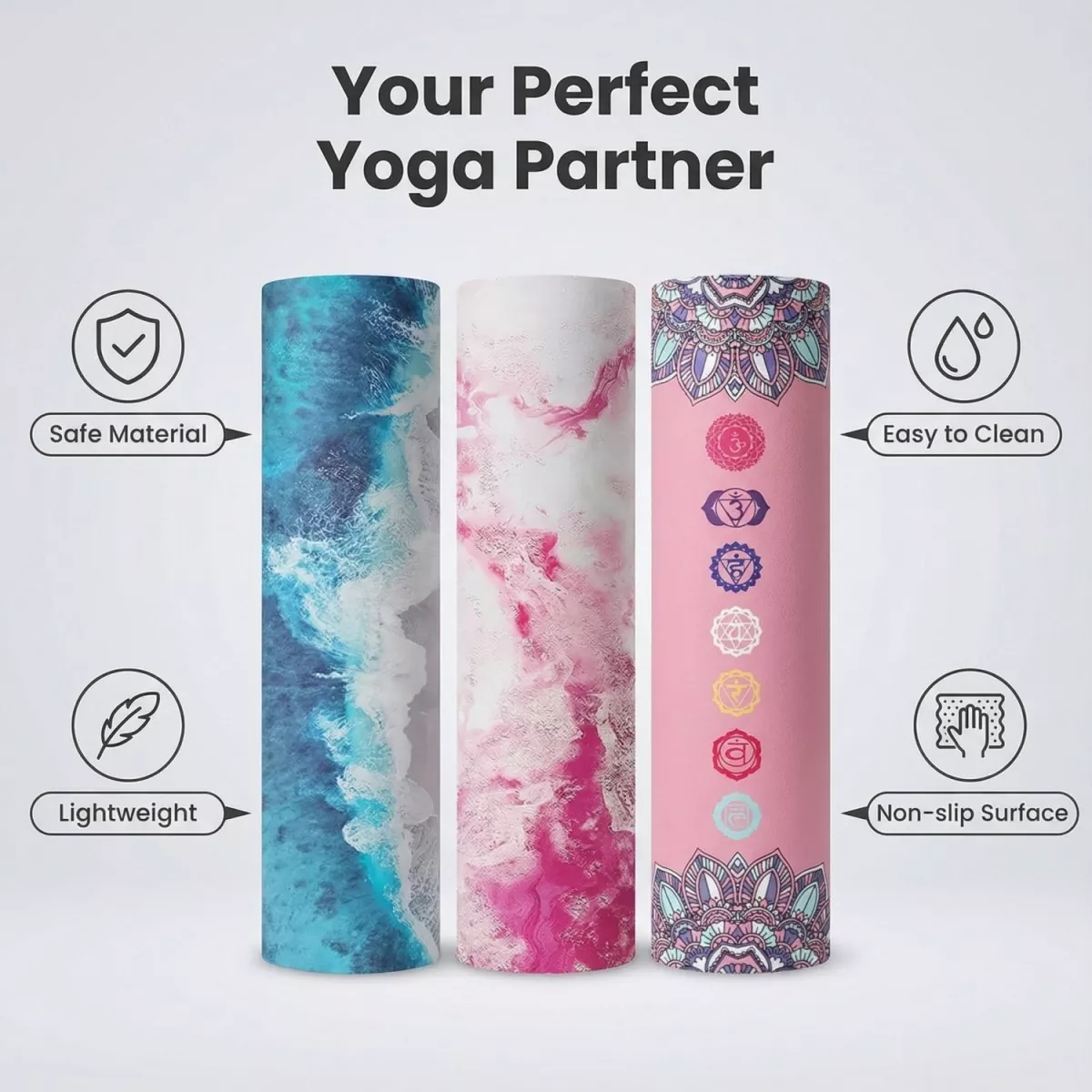 Suede TPE Yoga Mat