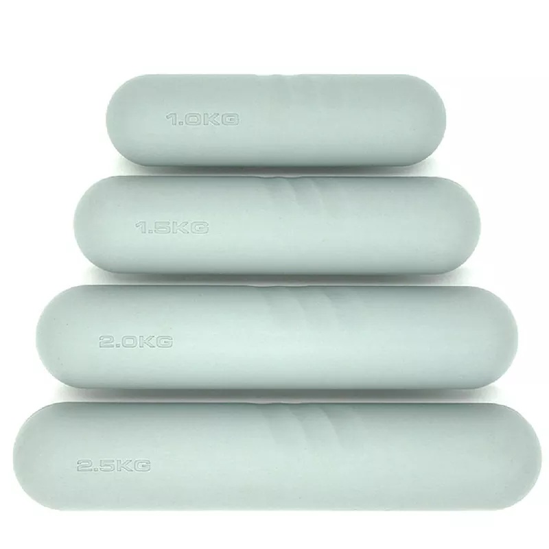 Haltères à motif de poignée en silicone