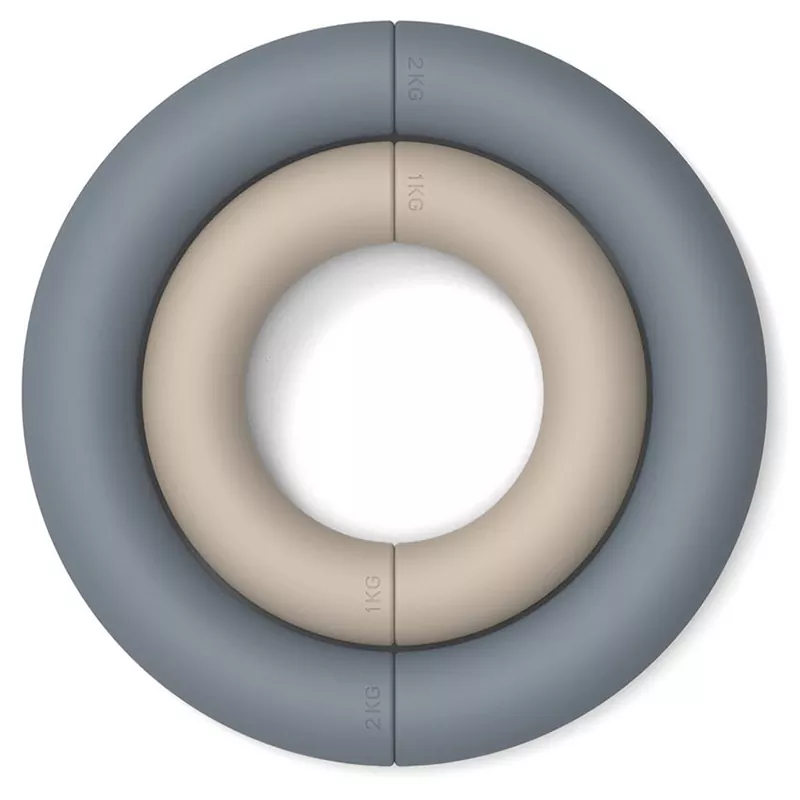Haltères demi-ronds en silicone